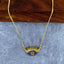 Evil Eye Eyelash Gold Blue Copper Necklace Pendant Chain Women Bulk