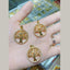 Tree Round Gold American Diamond Pendant For Women Bulk