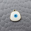 Amoeba Evil Eye White Round Enamel Pendant For Women Bulk