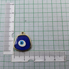 Amoeba Evil Eye Blue Round Enamel Pendant For Women Bulk