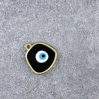 Amoeba Evil Eye Black Round Enamel Pendant For Women Bulk