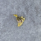 Butterfly Black Gold American Diamond Pendant For Women Bulk
