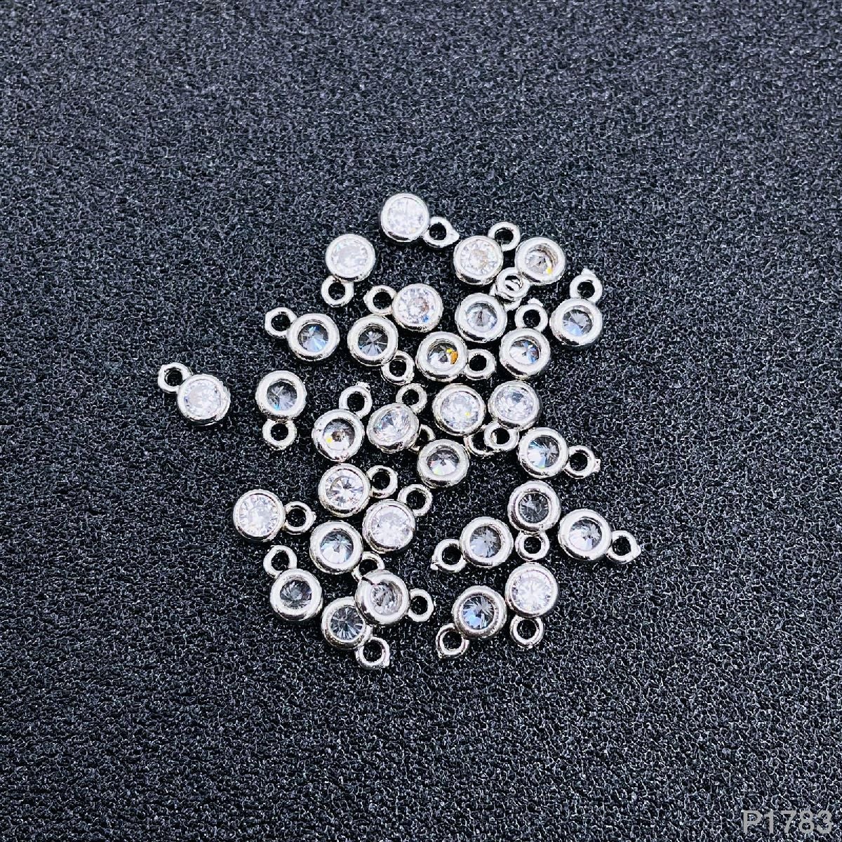 Copper Cubic Zirconia Silver Charm Accessories Main image
