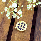 Turkish Evil Eye American Diamond Gold Centre Pcs For Women Bulk