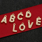 Small Initial Alphabets B Letter Ad American Diamond Gold Pendant For Women