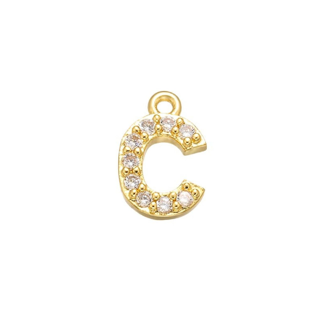 Small Initial Alphabets B Letter Ad American Diamond Gold Pendant For Women