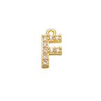 Alphabets Initial Letter American Diamonds Gold Copper Necklace Pendant Chain For Women