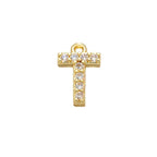 Alphabets Initial Letter American Diamonds Gold Copper Necklace Pendant Chain For Women