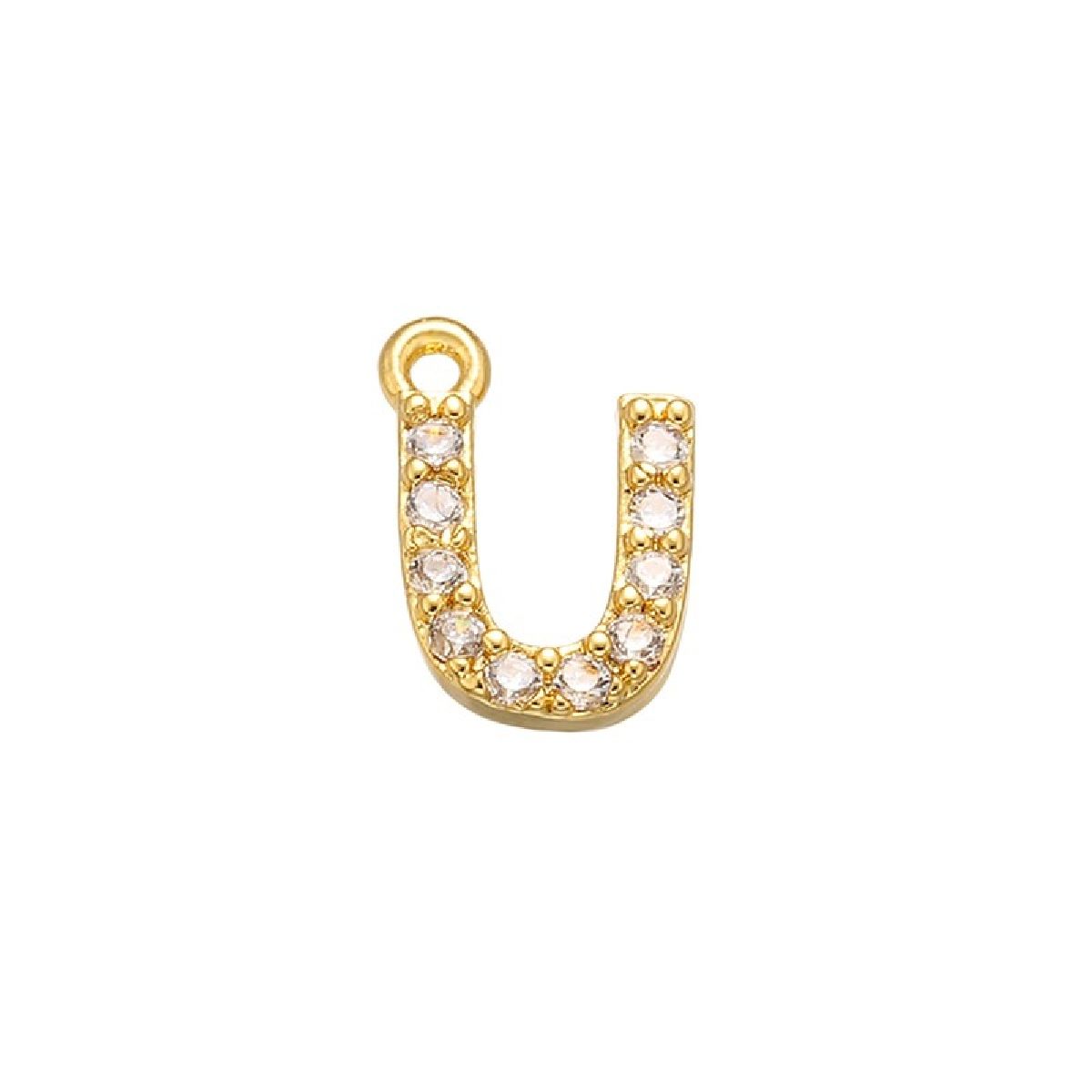 Small Initial Alphabets B Letter Ad American Diamond Gold Pendant For Women