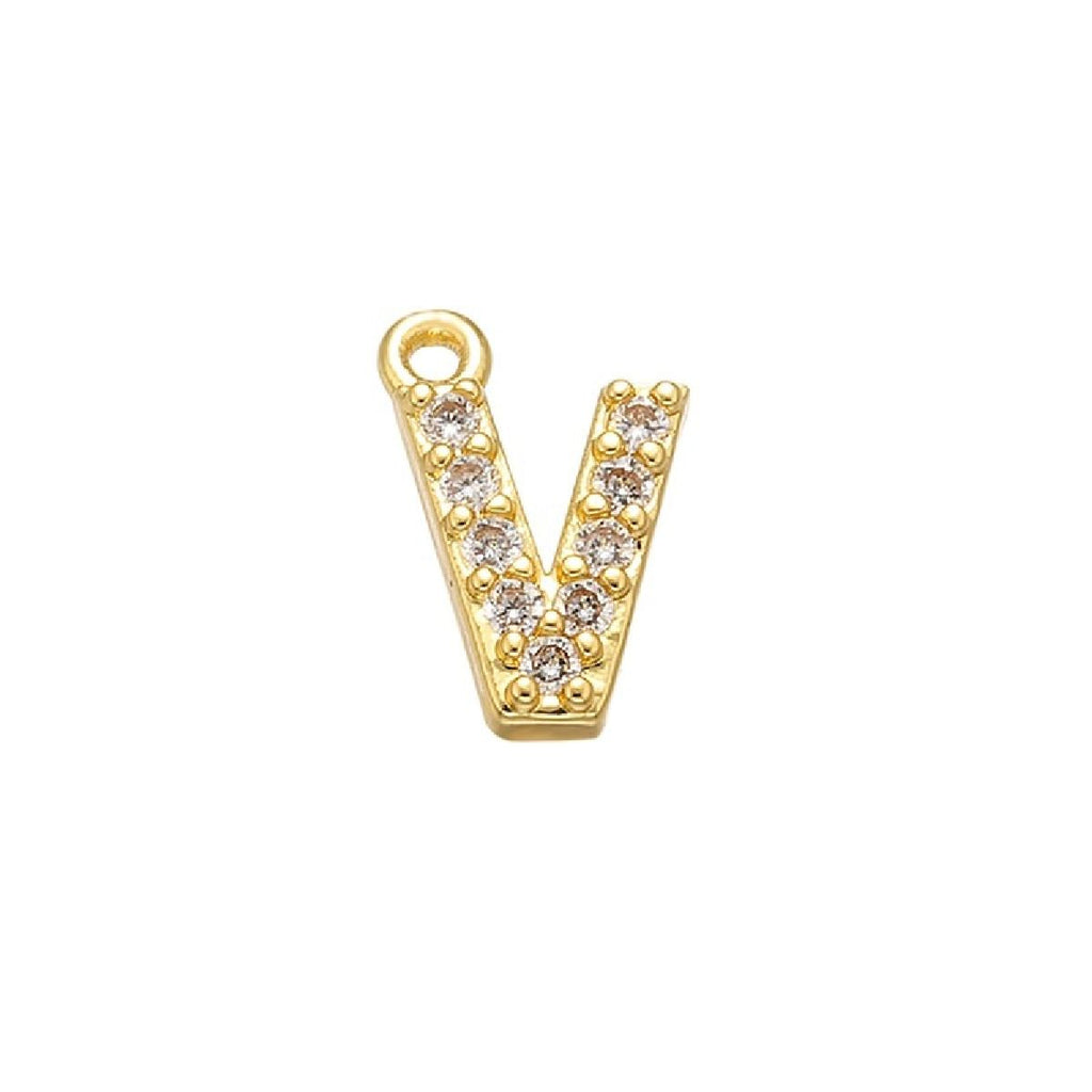 Small Initial Alphabets B Letter Ad American Diamond Gold Pendant For Women