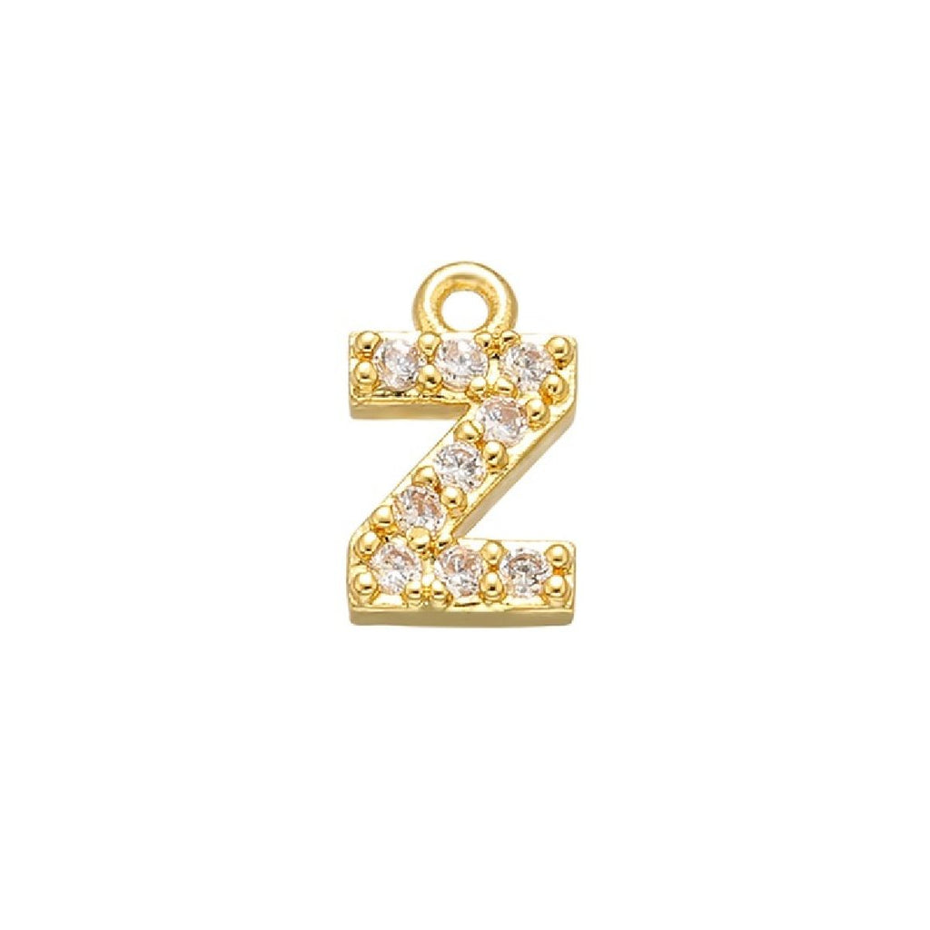 Small Initial Alphabets B Letter Ad American Diamond Gold Pendant For Women