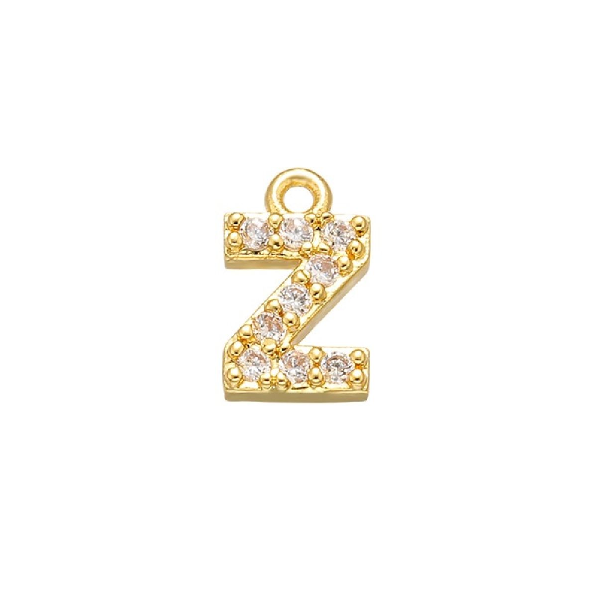 Small Initial Alphabets B Letter Ad American Diamond Gold Pendant For Women