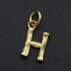 Initial Letter Alphabet Gold Pendant Charm For Women Bulk