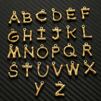 Initial Letter Alphabet Gold Pendant Charm For Women Bulk