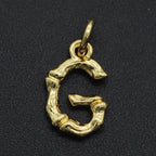 Initial Letter Alphabet Gold Pendant Charm For Women Bulk