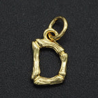 Initial Letter Alphabet Gold Pendant Charm For Women Bulk
