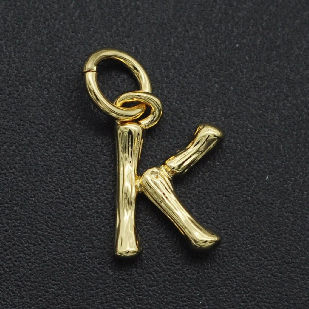 Initial Letter Alphabet Gold Pendant Charm For Women Bulk