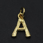 Initial Letter Alphabet Gold Pendant Charm For Women Bulk