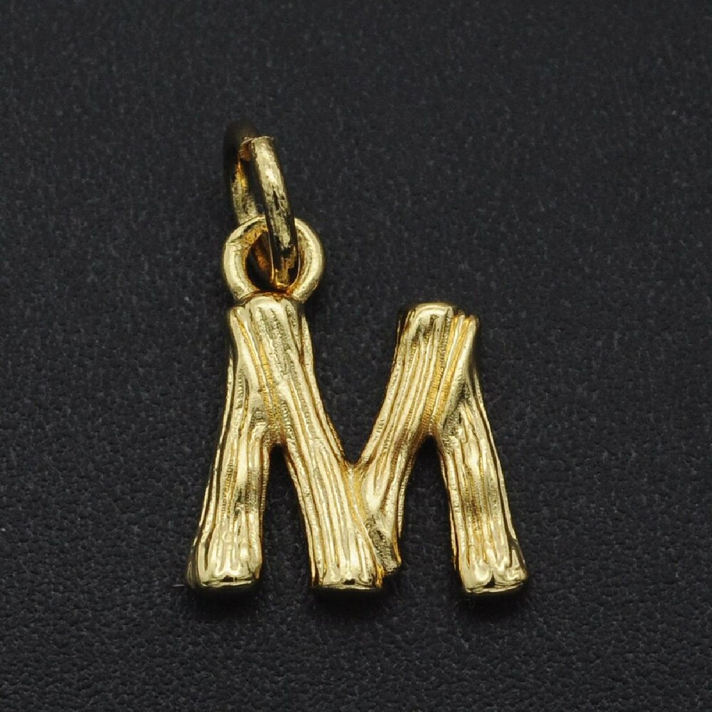 Initial Letter Alphabet Gold Pendant Charm For Women Bulk