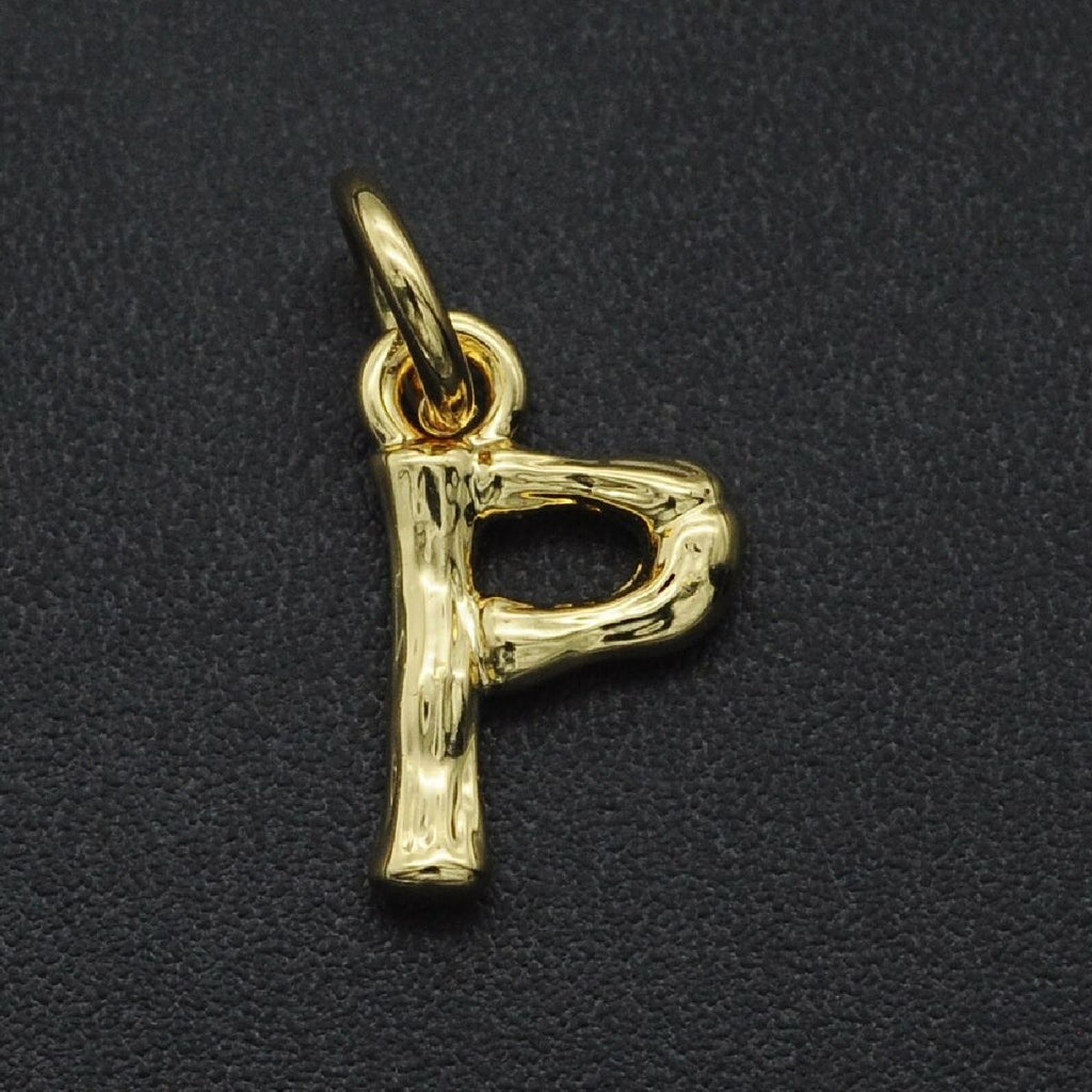 Initial Letter Alphabet Gold Pendant Charm For Women Bulk