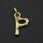 Initial Letter Alphabet Gold Pendant Charm For Women Bulk