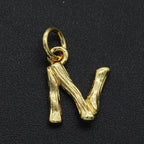 Initial Letter Alphabet Gold Pendant Charm For Women Bulk