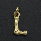 Initial Letter Alphabet Gold Pendant Charm For Women Bulk