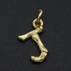Initial Letter Alphabet Gold Pendant Charm For Women Bulk