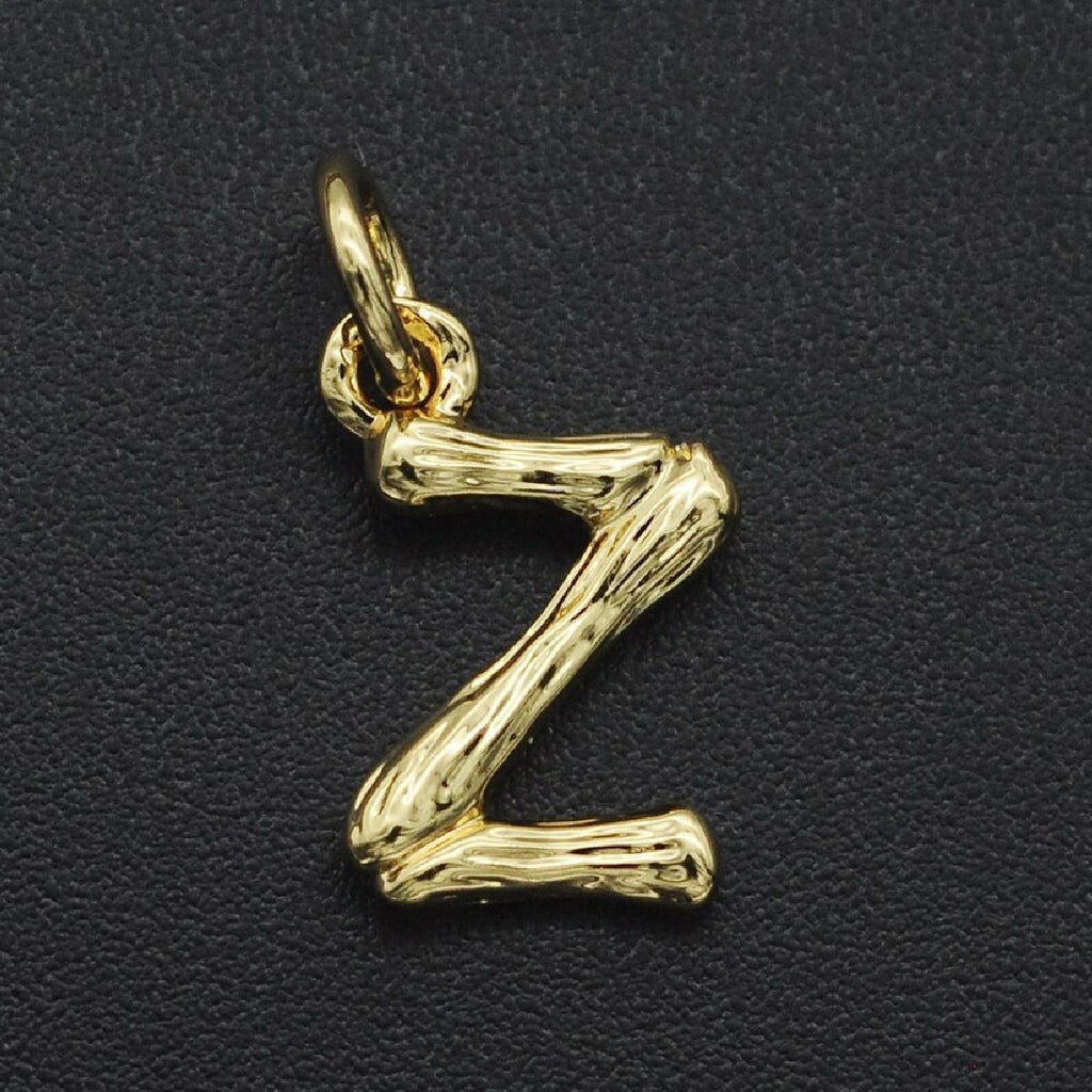 Initial Letter Alphabet Gold Pendant Charm For Women Bulk