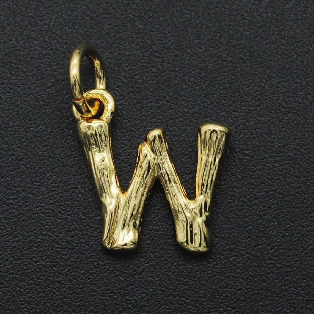 Initial Letter Alphabet Gold Pendant Charm For Women Bulk