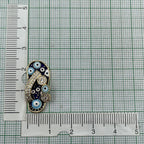 Evil Eye Footwear Gold Blue Copper CZ Necklace Pendant Chain Bulk