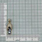 Evil Eye Flip Flops Footwear Gold Blue CZ Necklace Pendant Chain Bulk