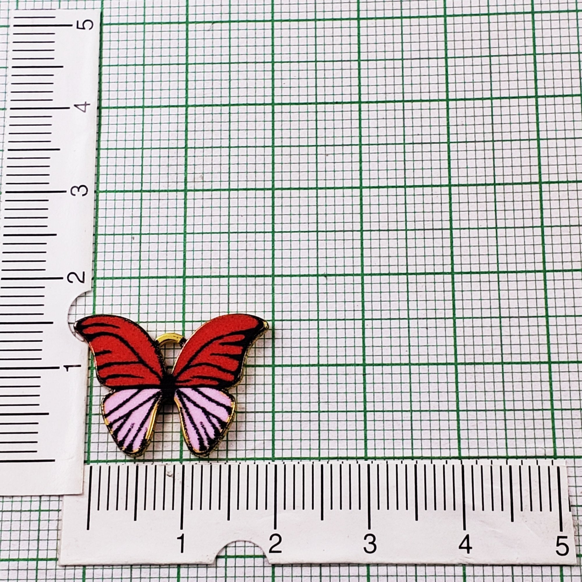 Butterfly Red Pink Gold Pendant For Women Bulk