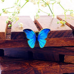 Butterfly Sky Blue Gold Pendant For Women Bulk