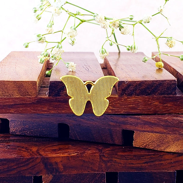 Butterfly Sky Blue Gold Pendant For Women Bulk Secondary image