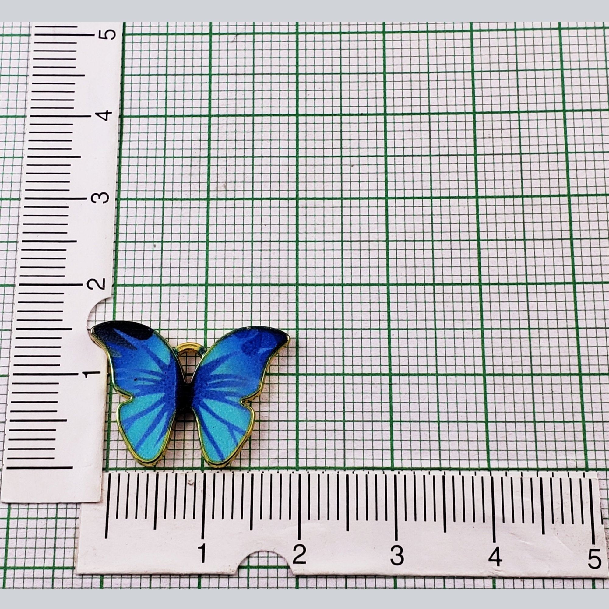 Butterfly Sky Blue Gold Pendant For Women Bulk