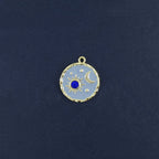 Sun Moon Gold Blue Crystal Brass Pendant For Women Bulk