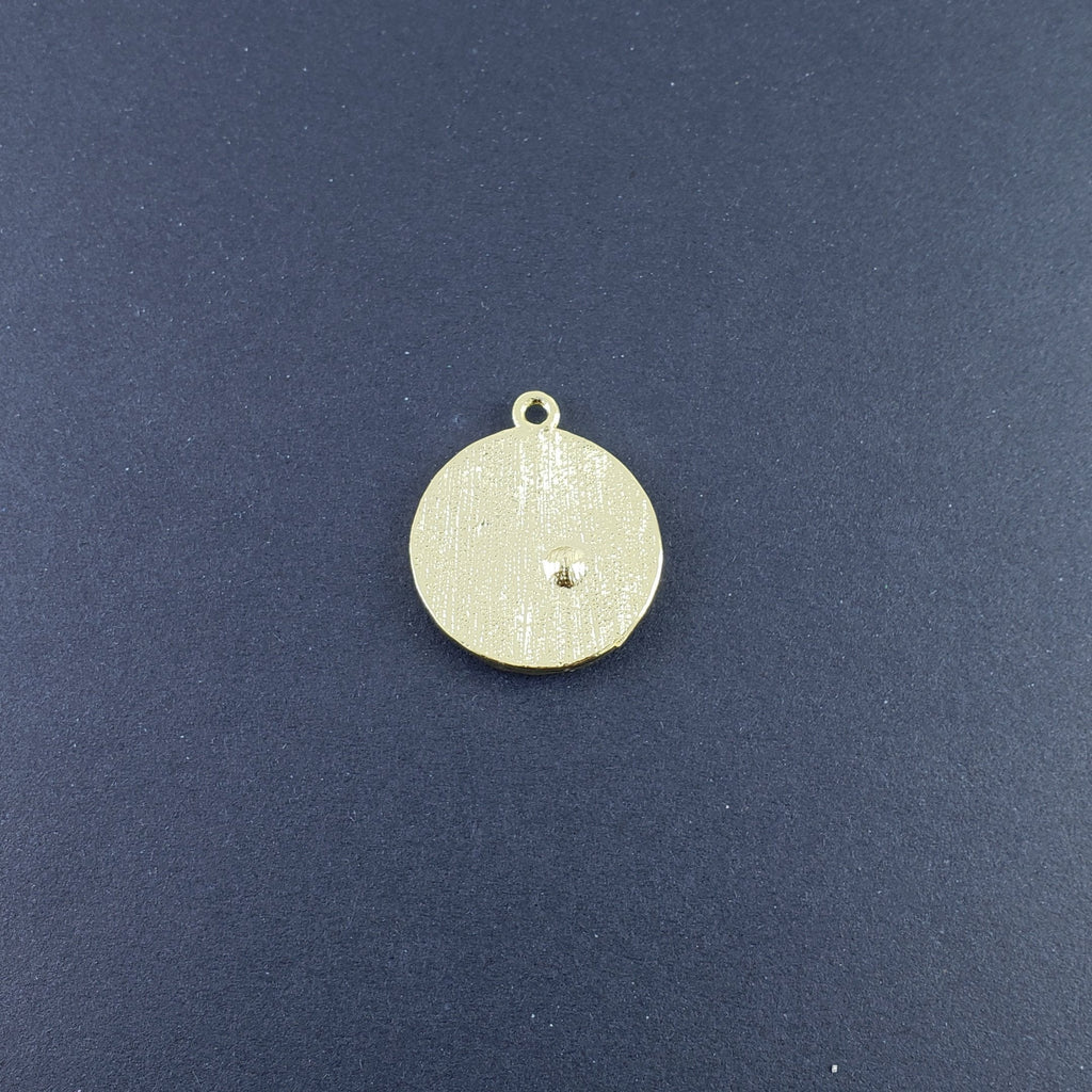 Sun Moon Gold Blue Crystal Brass Pendant For Women Bulk