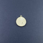 Sun Moon Gold Blue Crystal Brass Pendant For Women Bulk