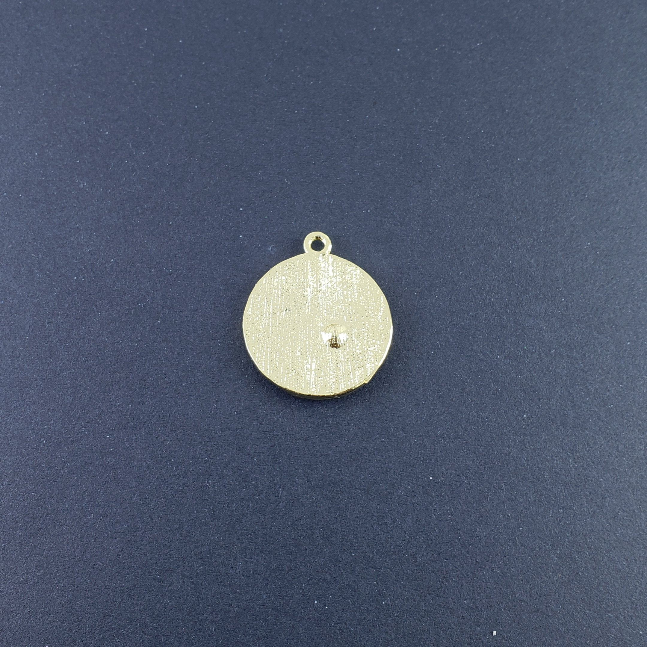Sun Moon Gold Blue Crystal Brass Pendant For Women Bulk