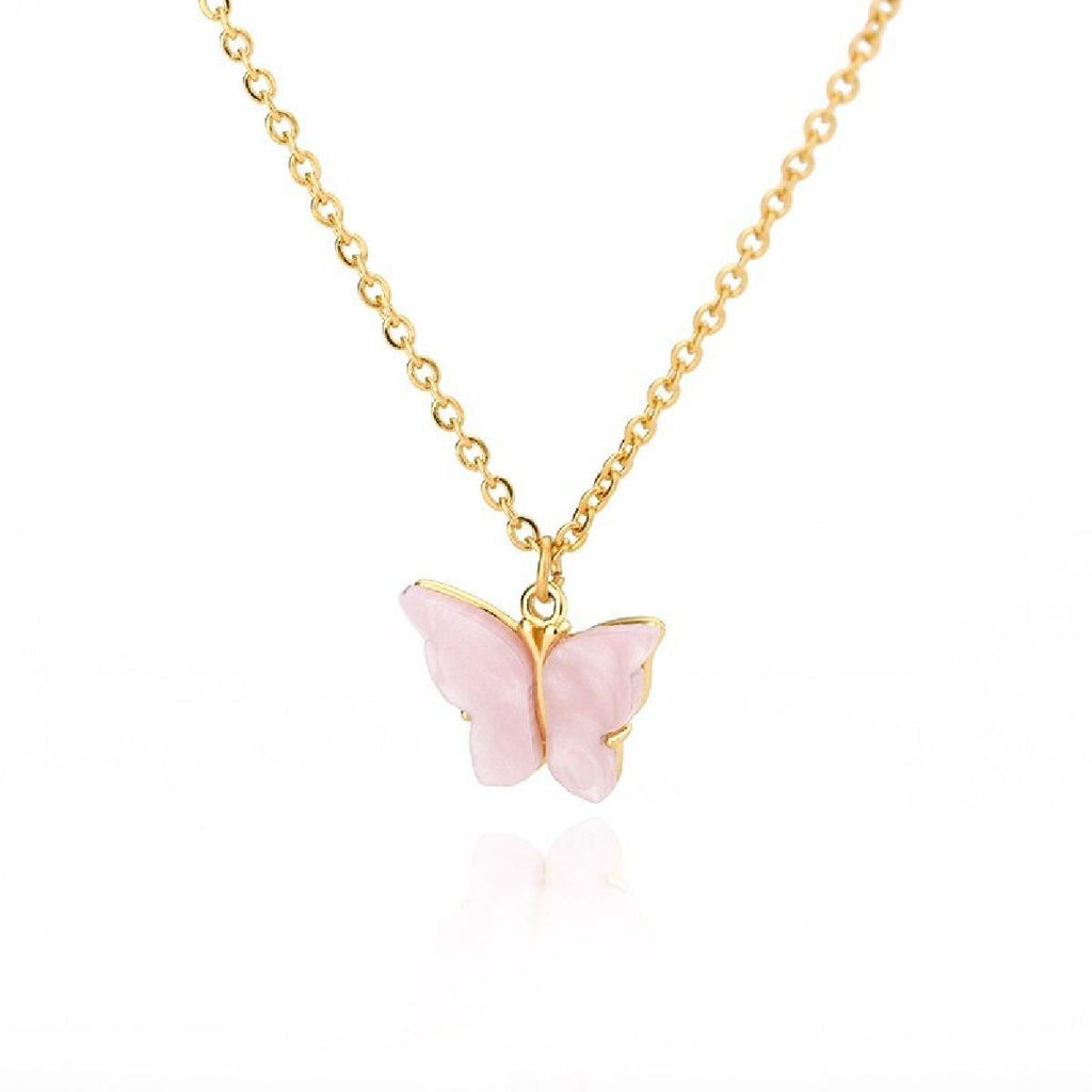 Brass With Pink Gold Butterfly Pendant For Women Girls Bulk