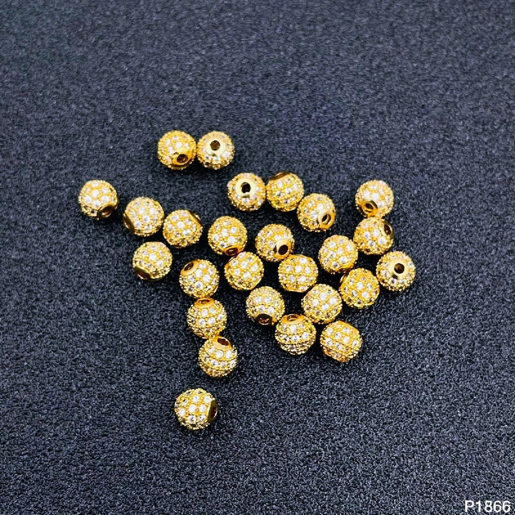 Copper Cubic Zirconia Gold Diamond Ball Accessories