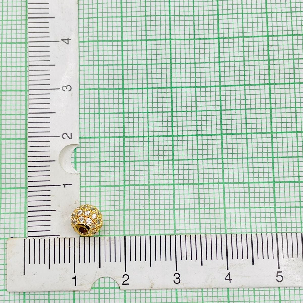 Copper Cubic Zirconia Gold Diamond Ball Accessories Secondary image