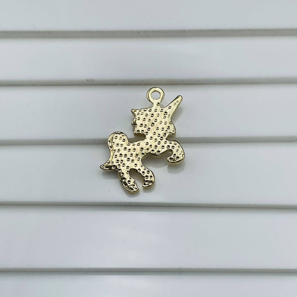 Brass With Enamel Multicolor Gold Unicorn Pendant For Women Girls Secondary image