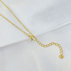 Gold Baguette Initial Alphabet Letter Pendant Chain Bulk