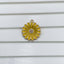 Brass Enamel Yellow White Gold Daisy Flower Pendant For Women