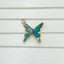 Brass Green Gold Butterfly Accessories Charm For Women