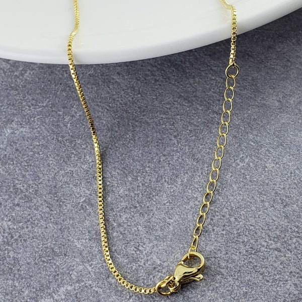 Copper Cubic Zirconia White Gold Evil Eye Pendant Chain Women Bulk Secondary image