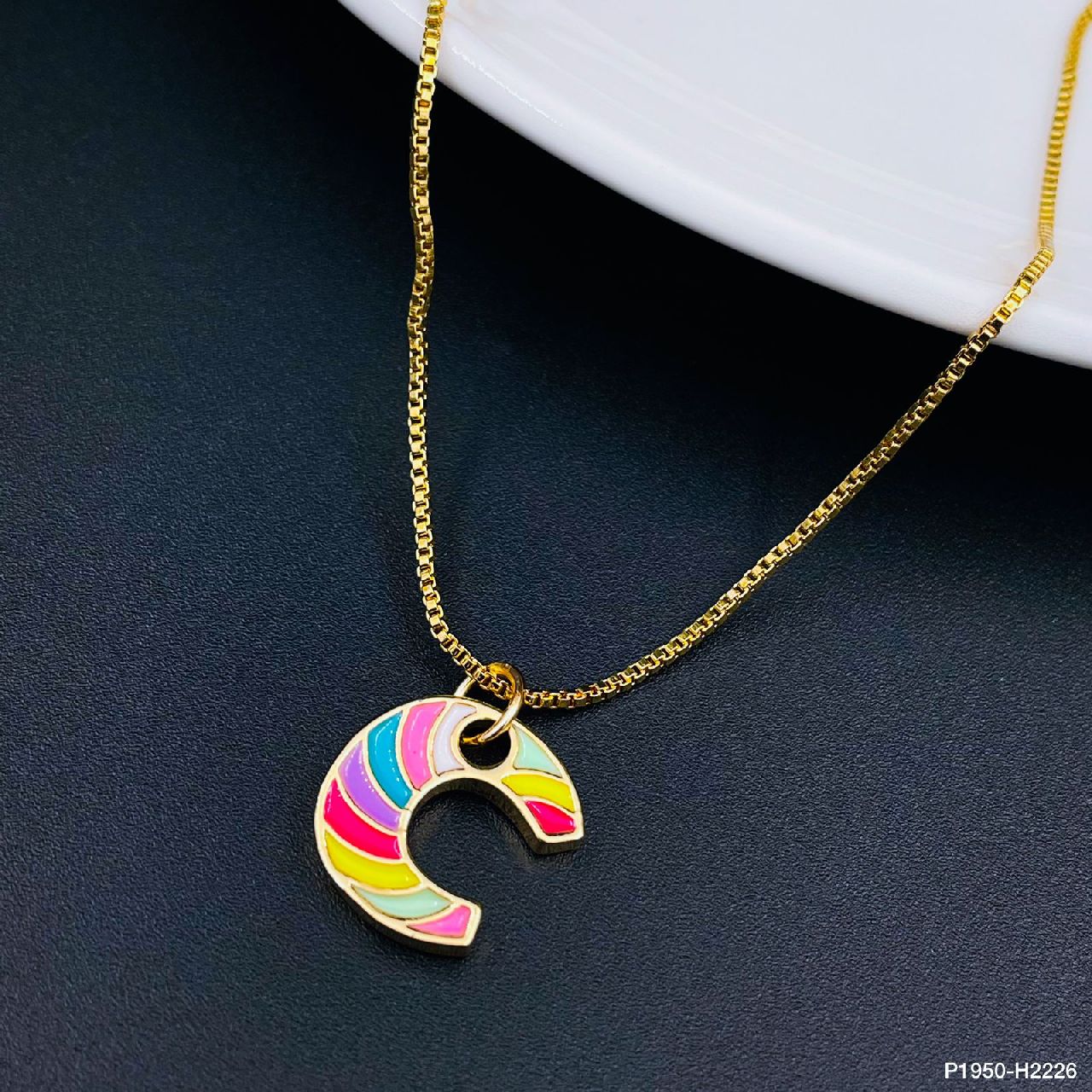 Gold Multi Letter Alphabet Initial A Necklace Pendant Chain Girls Bulk