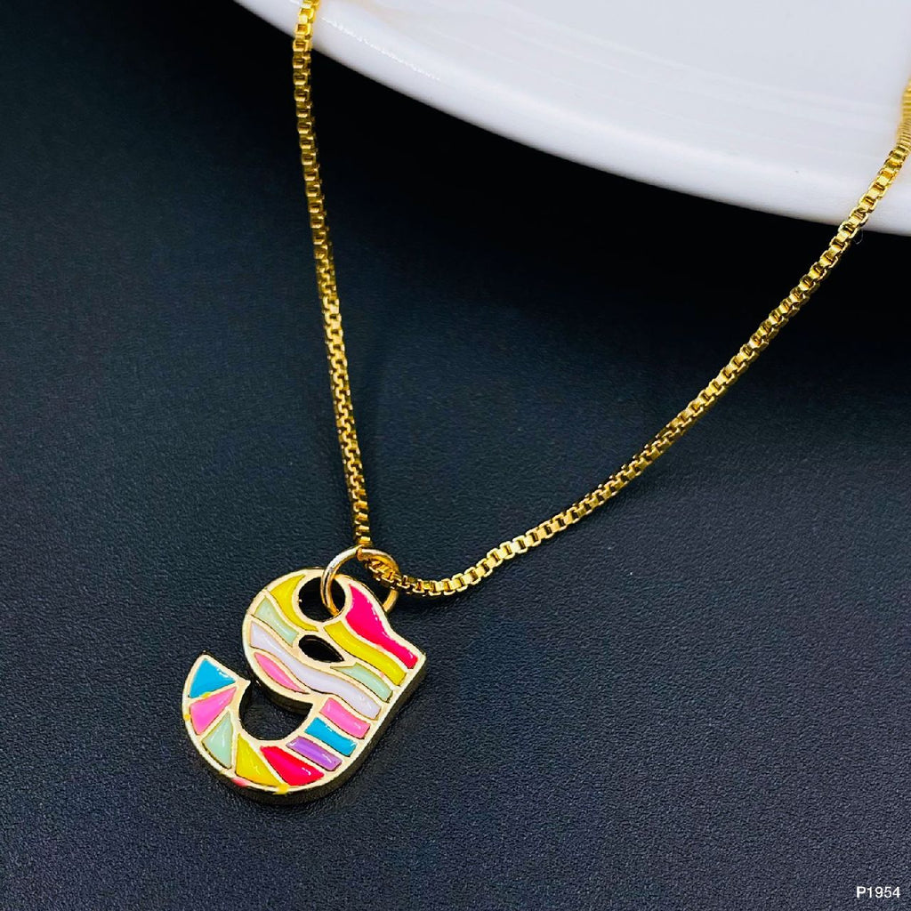Gold Multi Letter Alphabet Initial A Necklace Pendant Chain Girls Bulk